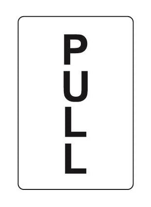 COSMO PULL SIGN SA2-612W (40mm X 60mm)