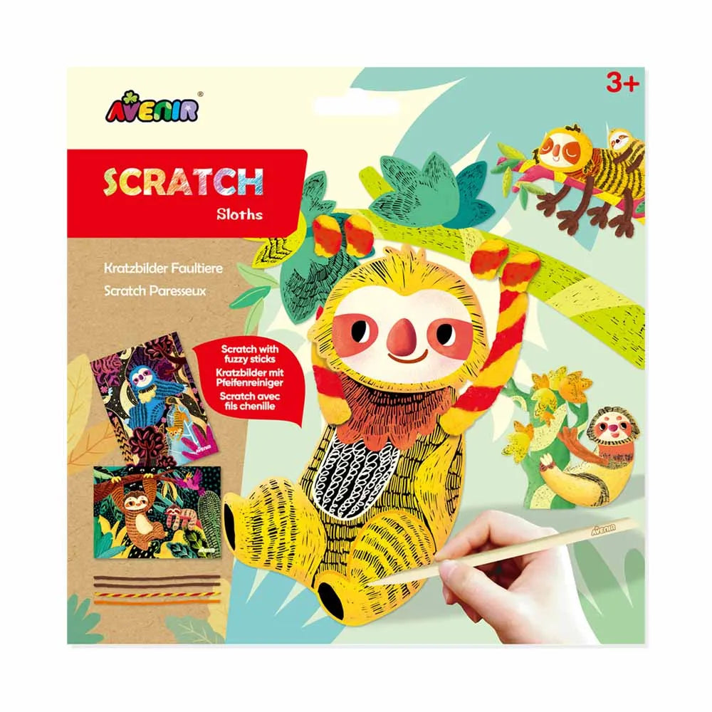 AVENIR SCRATCH ART SLOTHS