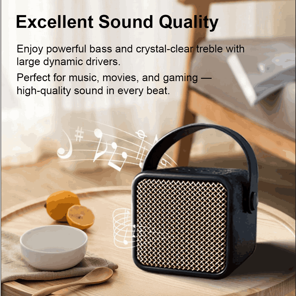 Alpha & Delta Muse Bluetooth Speaker Black