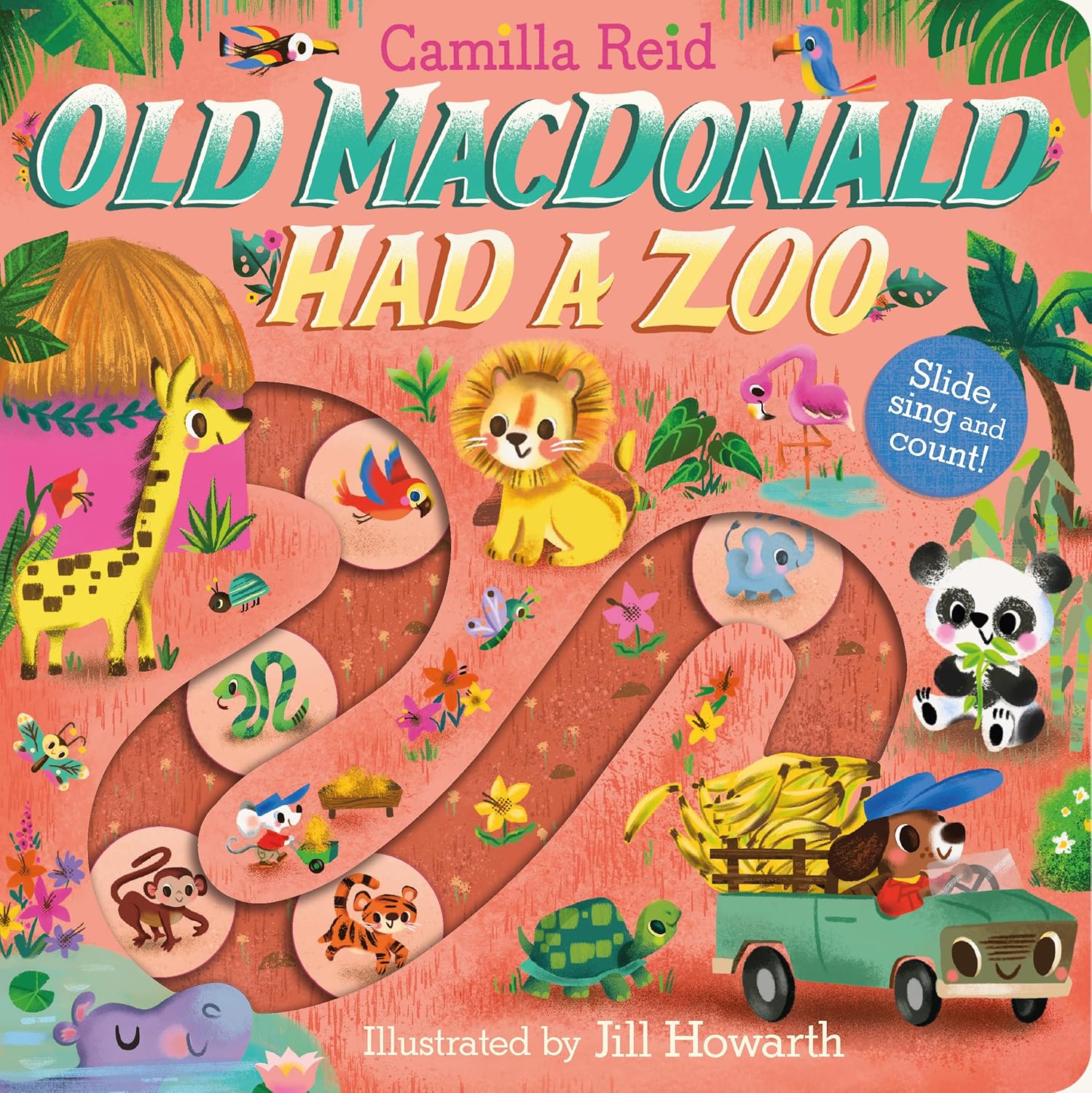 Old Macdonald Had A Zoo : A Nursery Rhyme Counting Book For Toddlers (Slide And Count) Board Book – Hardcover