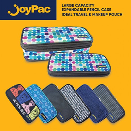JOYPAC EXPANDABLE PENCIL POUCH ASSORTED