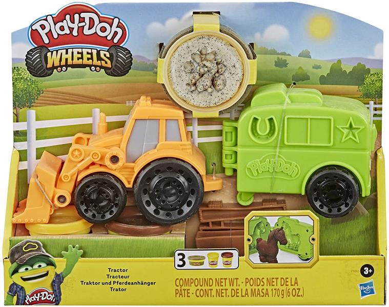 HASBRO PLAYDOH WHEELS TRACTOR PLAYSET