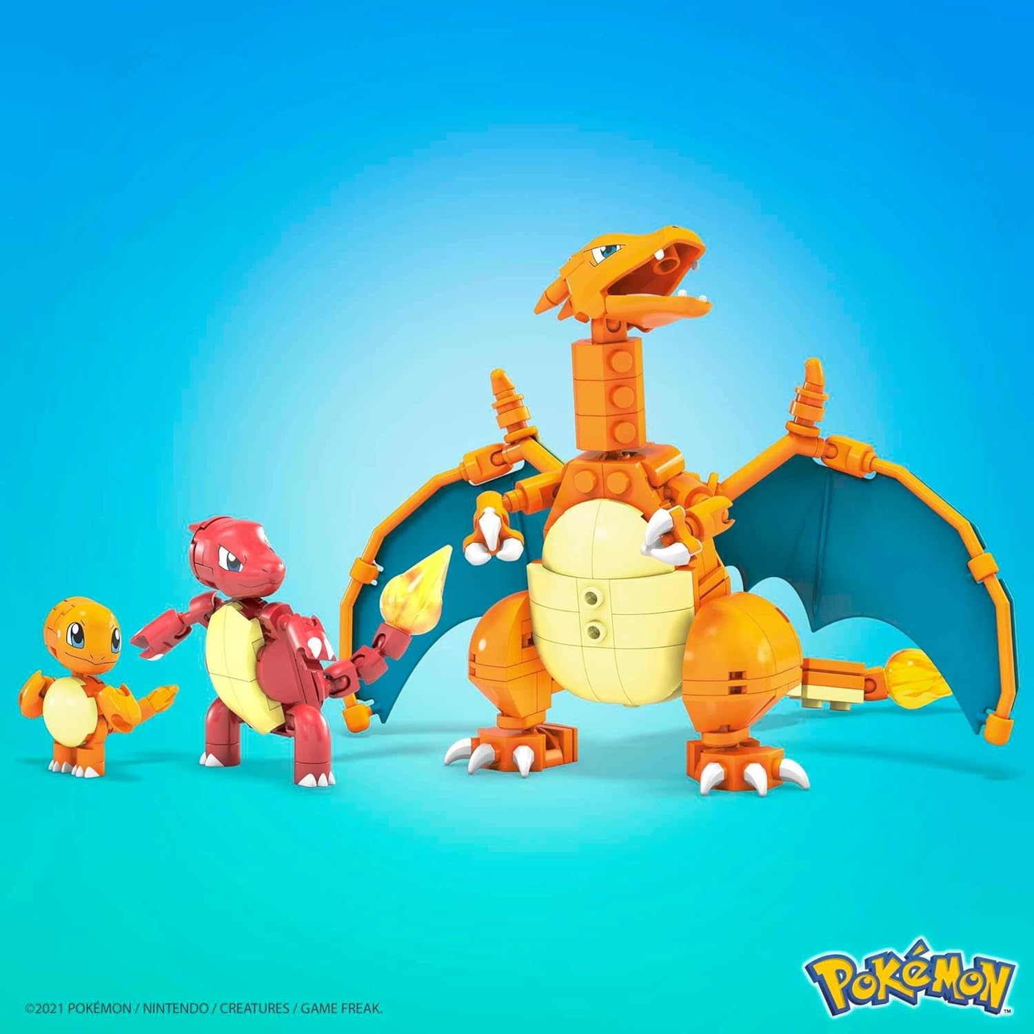 MEGA CONSTRUX POKEMON CHARMANDER EVOLUTION SET