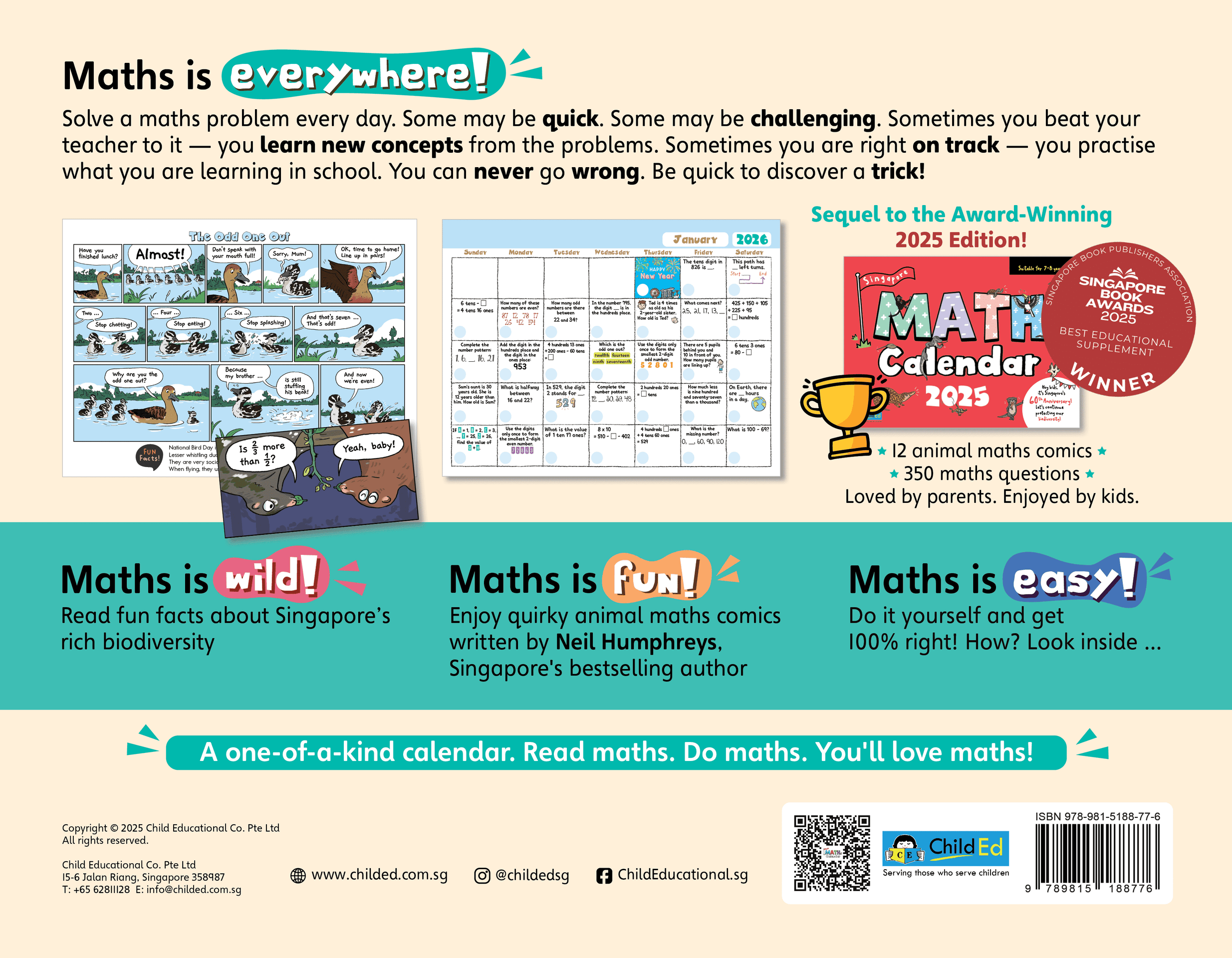 Singapore Maths Calendar 2026 (8–9 years)