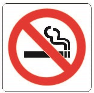 COSMO NO SMOKING SIGN SA13-601W (100mm x 100mm)