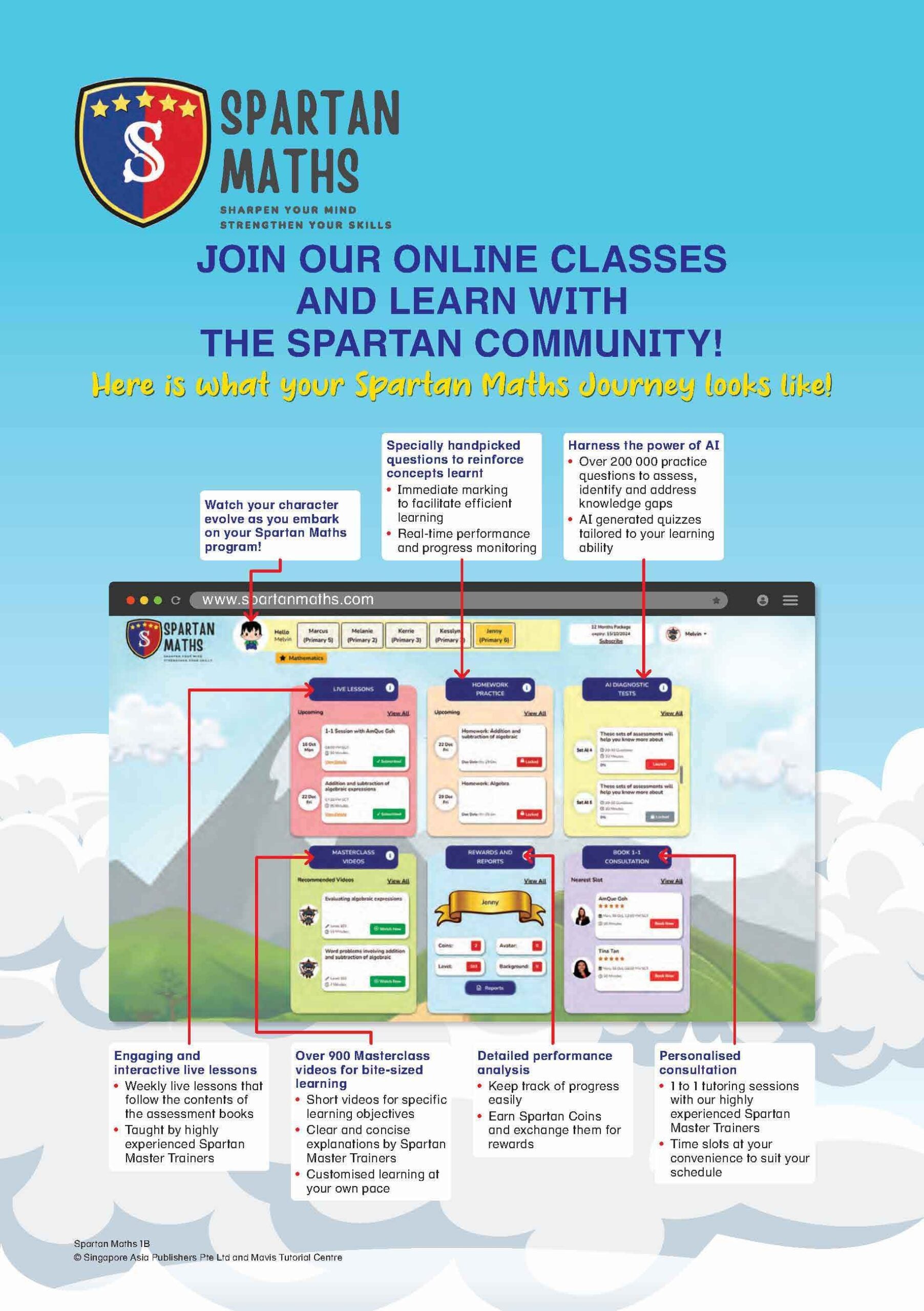Primary 1B Spartan Maths (Levels 11 to 20) – Popular Book Company Pte Ltd
