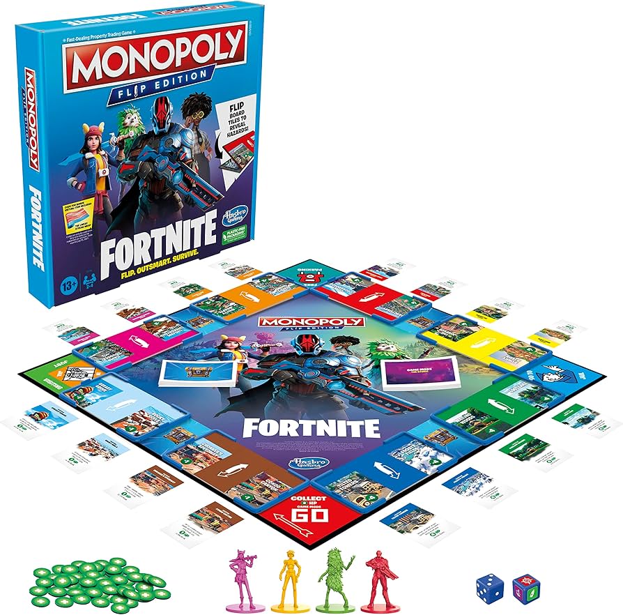 Monopoly Flip Edition: Fortnite Board Game