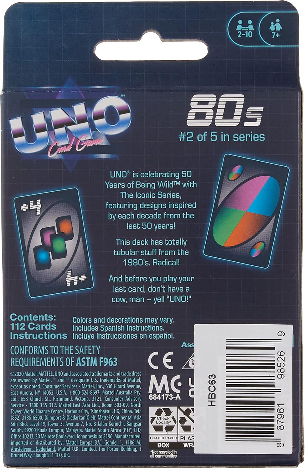 MATTEL UNO ICONIC CARD GAME
