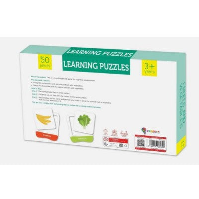 POPCORN GAMES AND PUZZLES LEARNING PUZZLES FRUITS AND VEGETABLES