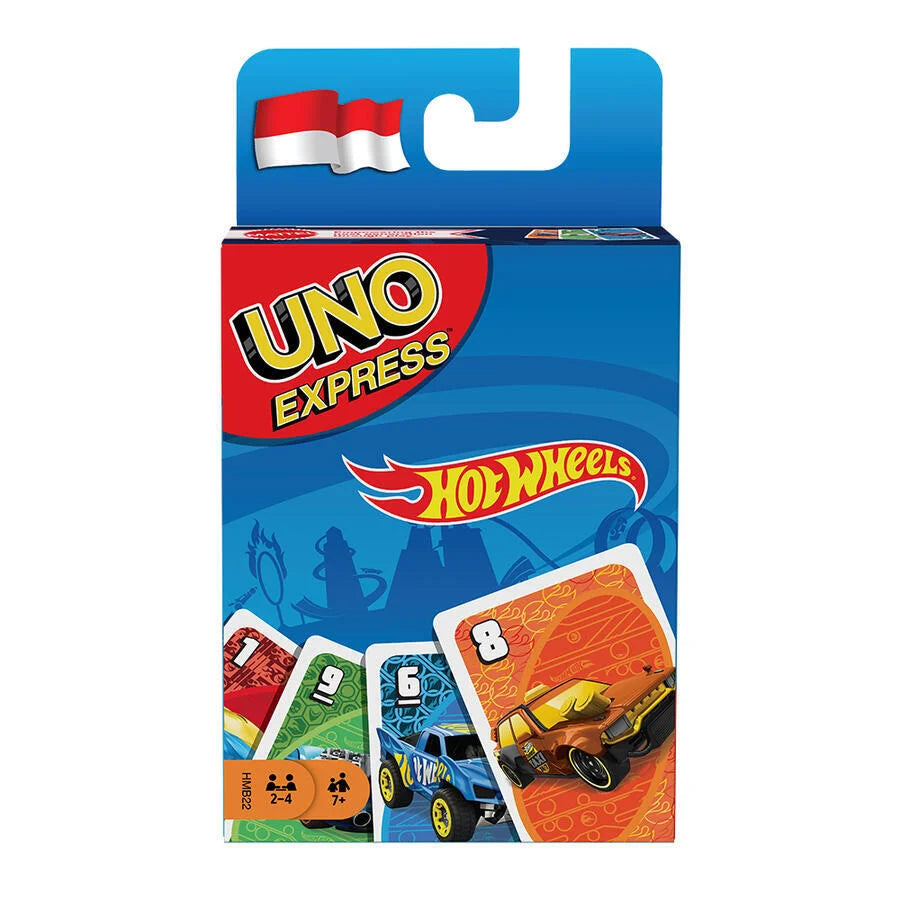 MATTEL UNO EXPRESS HOT WHEELS CARD GAME