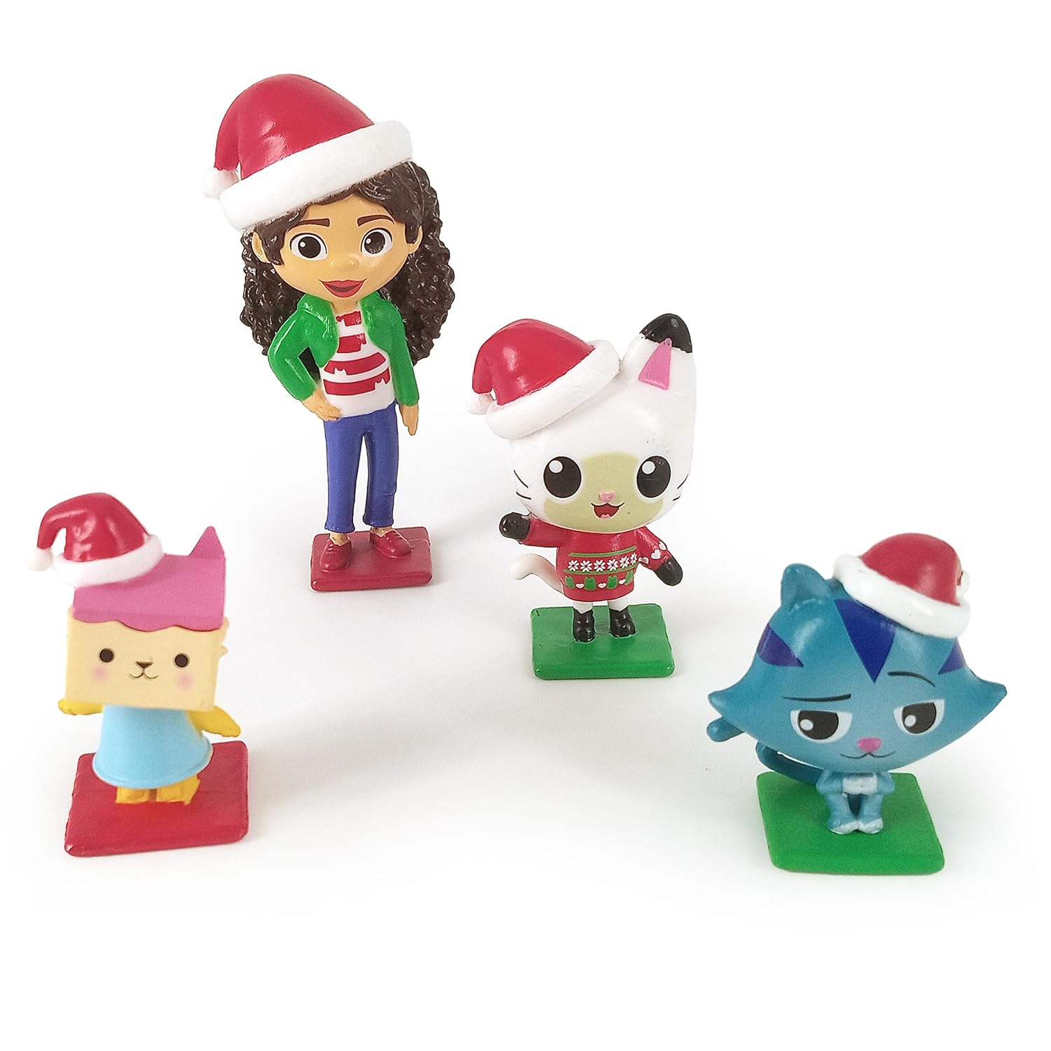 Gabby's Dollhouse Christmas Tattle Tales (12-Page Storybook, 4 Figurines) Board Book – Picture Book