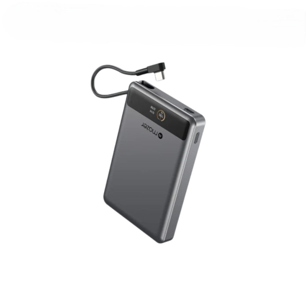 Mazer MagLink70 Qi2 Wireless Powerbank with 30W Cable (Black Grey)