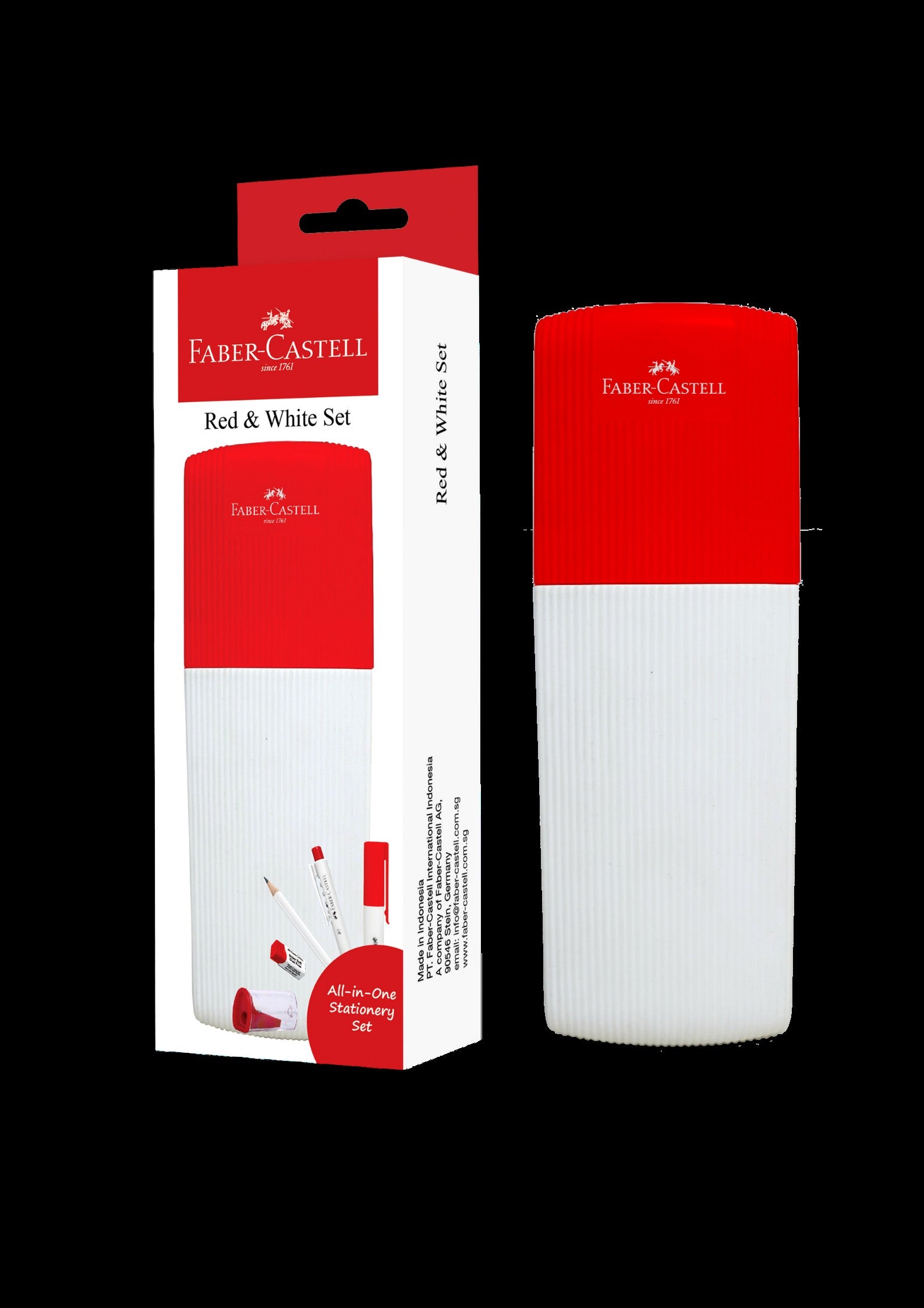 Faber-Castell SG60 Red & White Stationery Set
