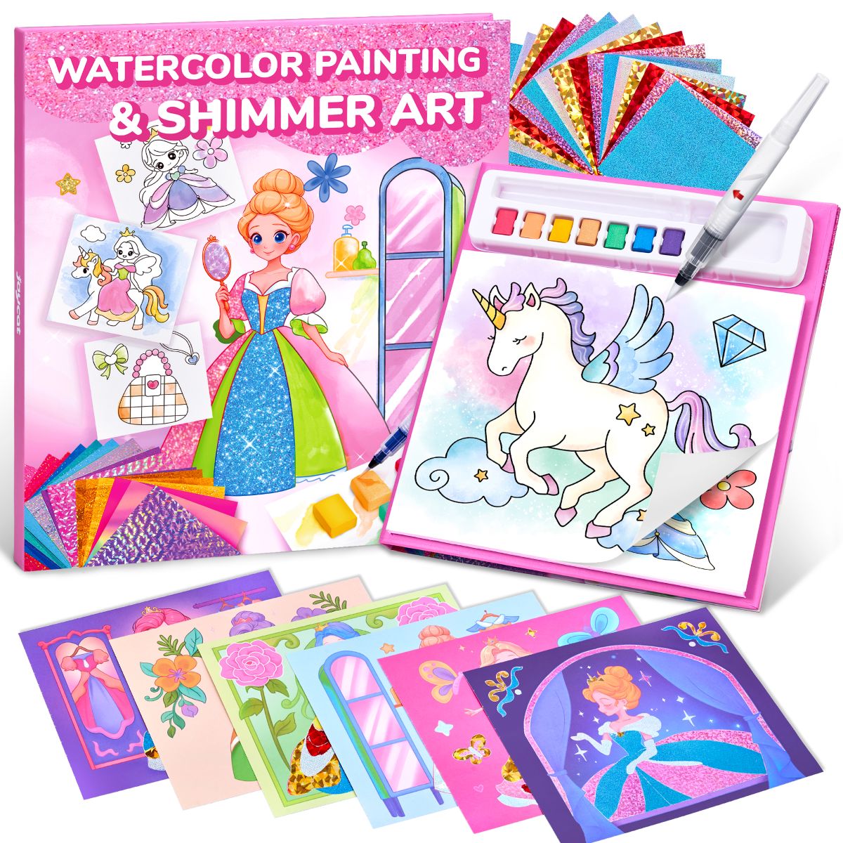 JOYCAT WATER COLOUR PAINTING & SHIMMER ART PRINCESS
