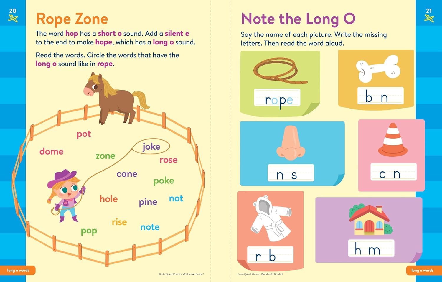 Brain Quest Phonics Workbook: Grade 1 (Paperback)