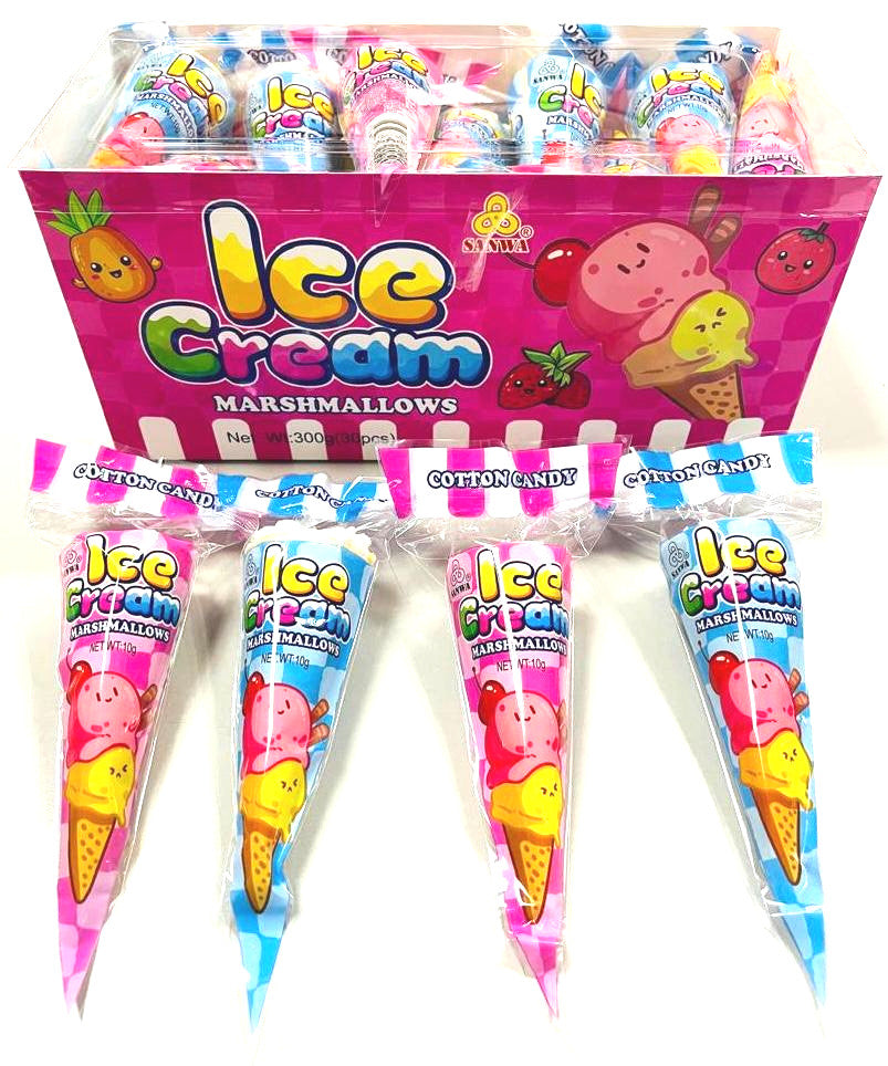 Sanwa Icecream Cone Marshmallow10gm