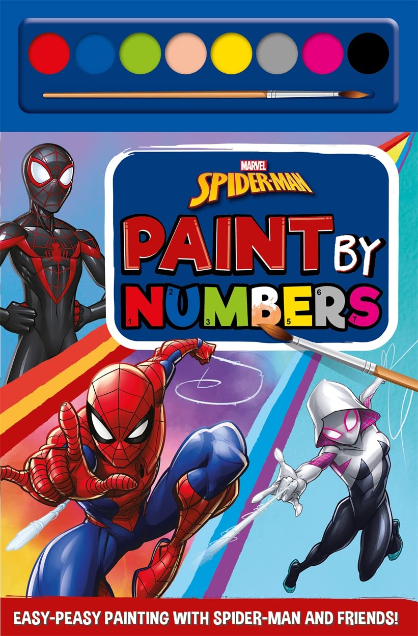 Marvel Spider-Man: Paint By Numbers (Paperback)