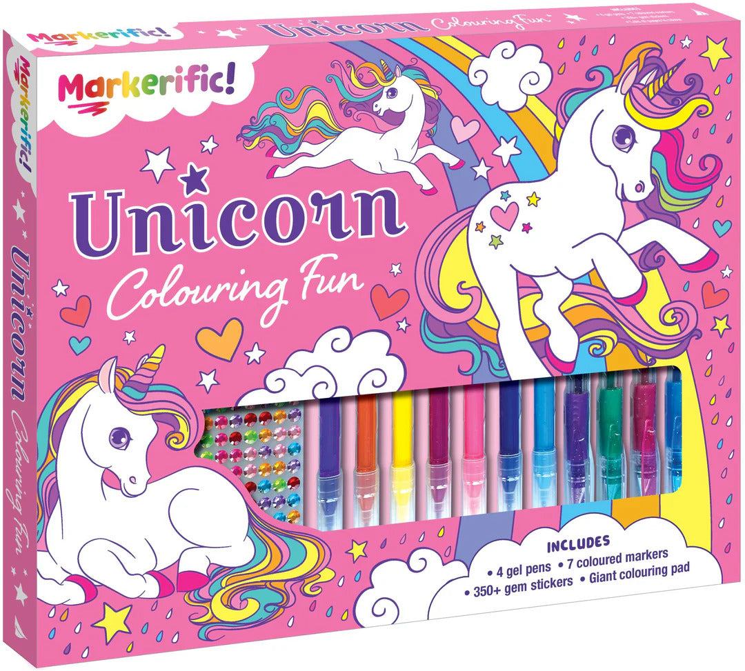 MARKERIFIC UNICORN COLOURING FUN