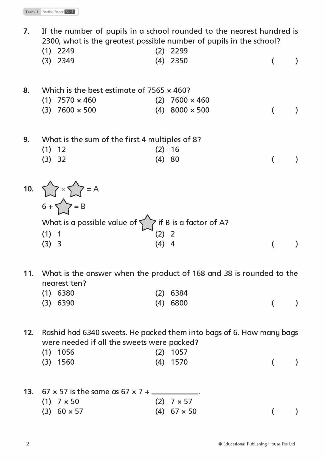 Primary 4 Top Mathematics Practice Papers (3rd Edition) 