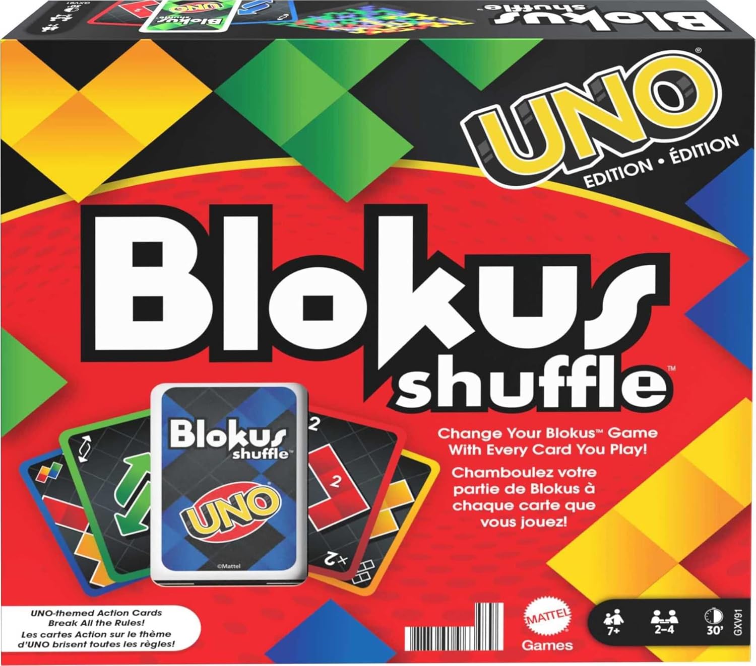 MATTEL BLOKUS SHUFFLE UNO EDITION