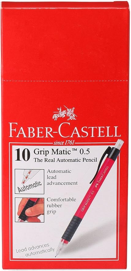 Faber-Castell Gripmatic 1338 Auto Mechanical Pencils, 0.5mm in Ice Box-133810-0.5