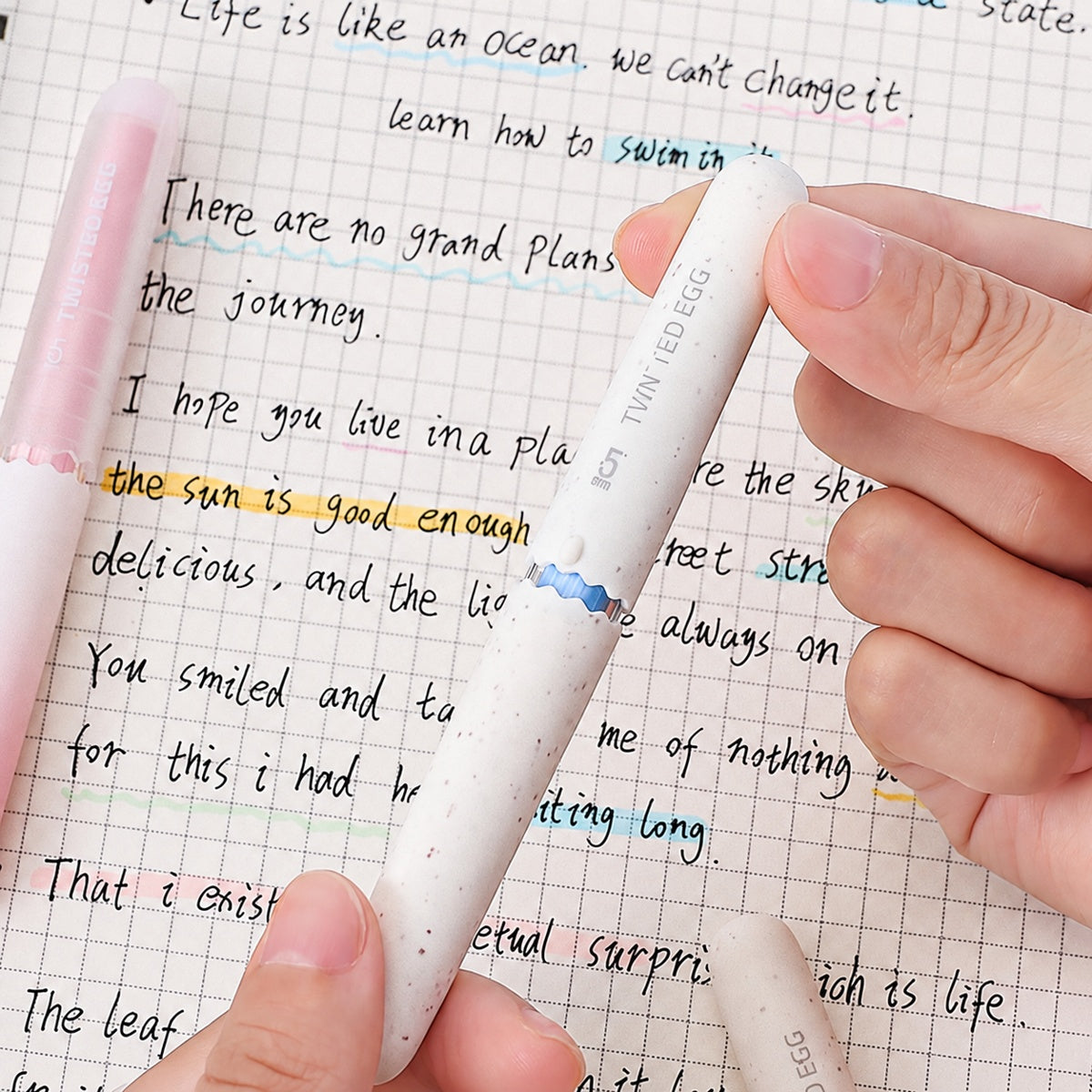  Butter Cream Series Egg Twist Gel Pen Set 0.5mm (3pcs Set) 