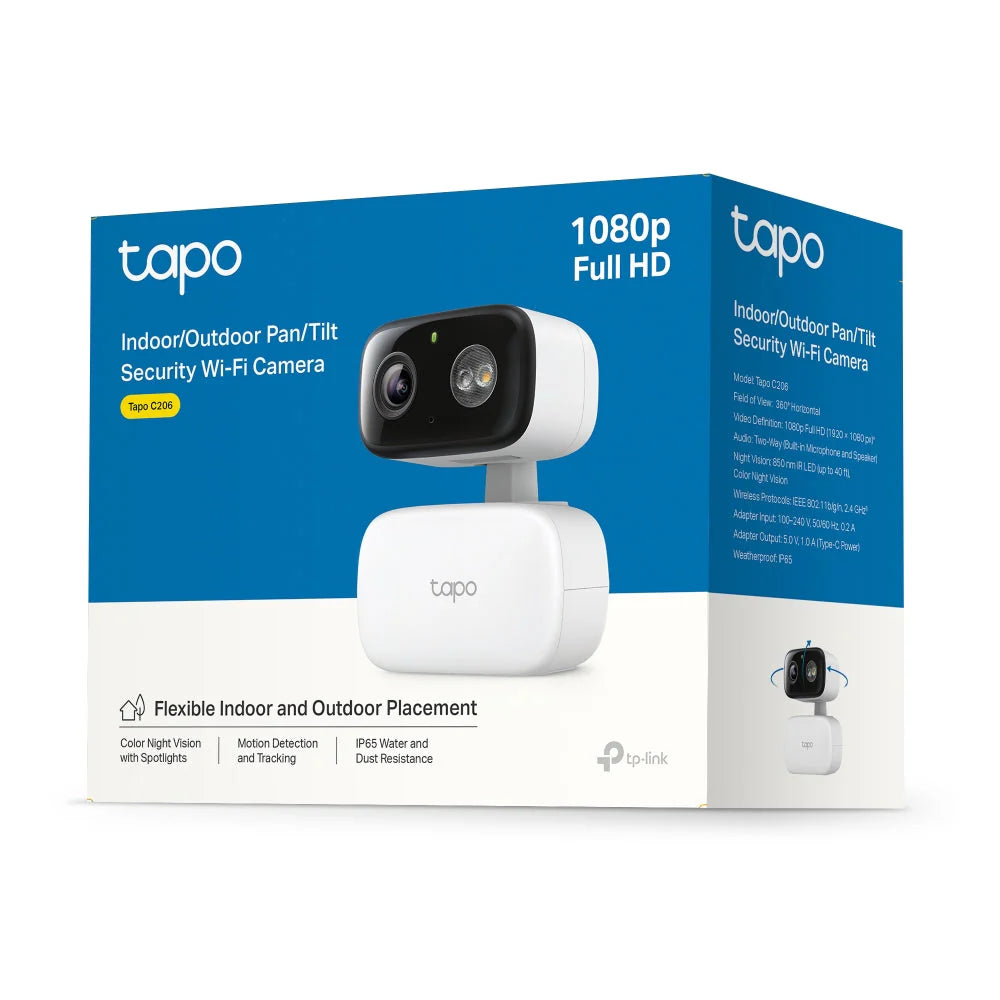 TP-Link Tapo C206 Indoor/Outdoor Home Security Wi-Fi Camera