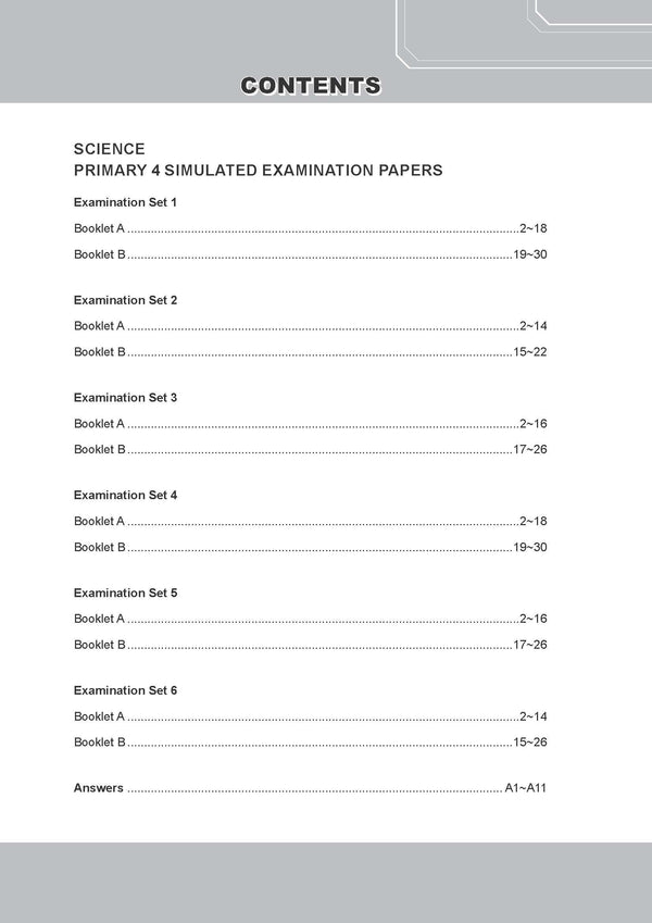 Conquer Science Primary 4 – Simulated Examination Papers