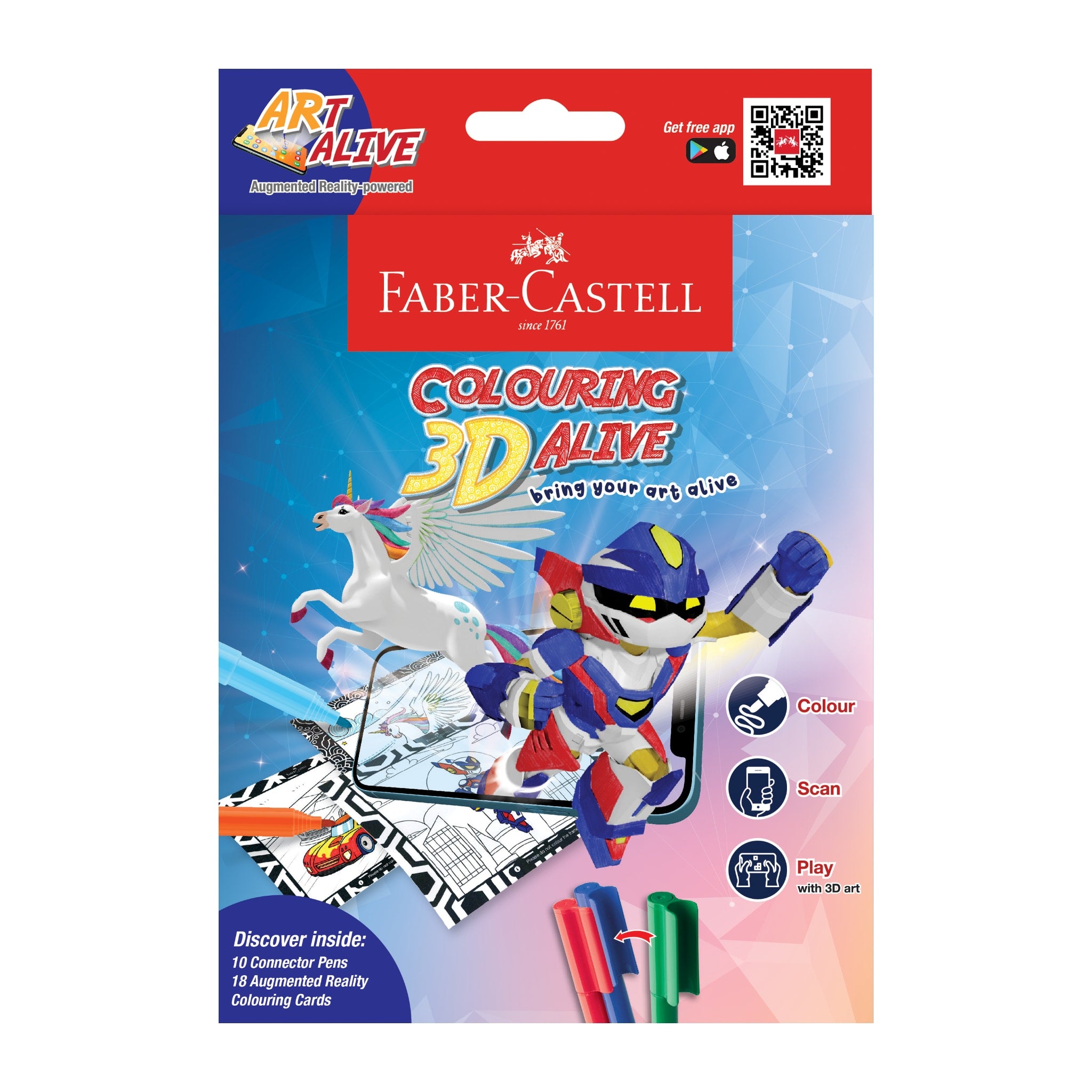Faber-castell Art Alive - Colouring 3d Alive-155016