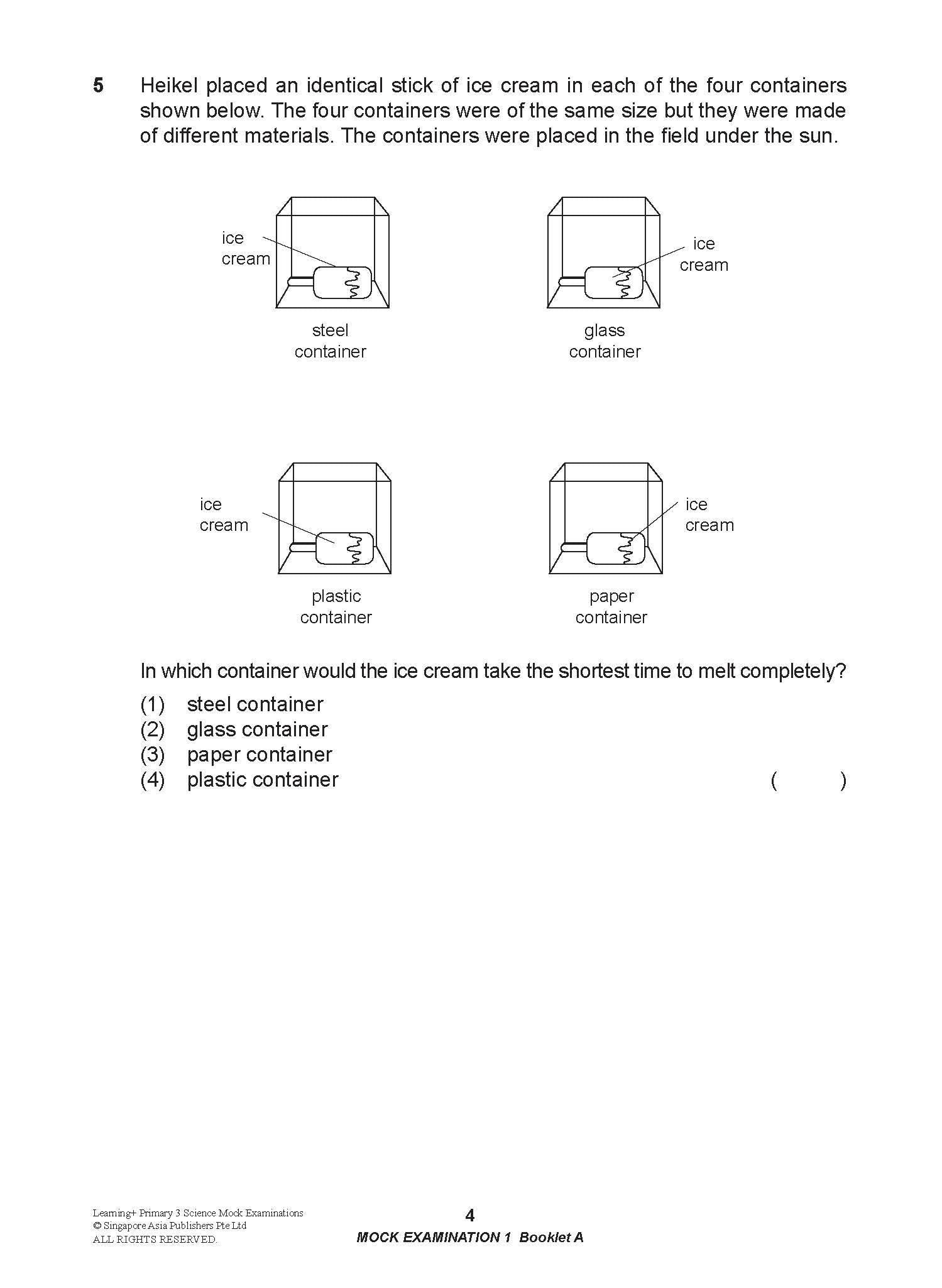 Primary 3  - LEARNING+ Science Mock Examinations - 2nd Edition