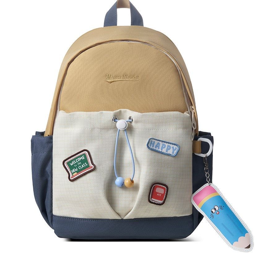 Mr.Ace Homme Classic Backpack with Stationery Patches 