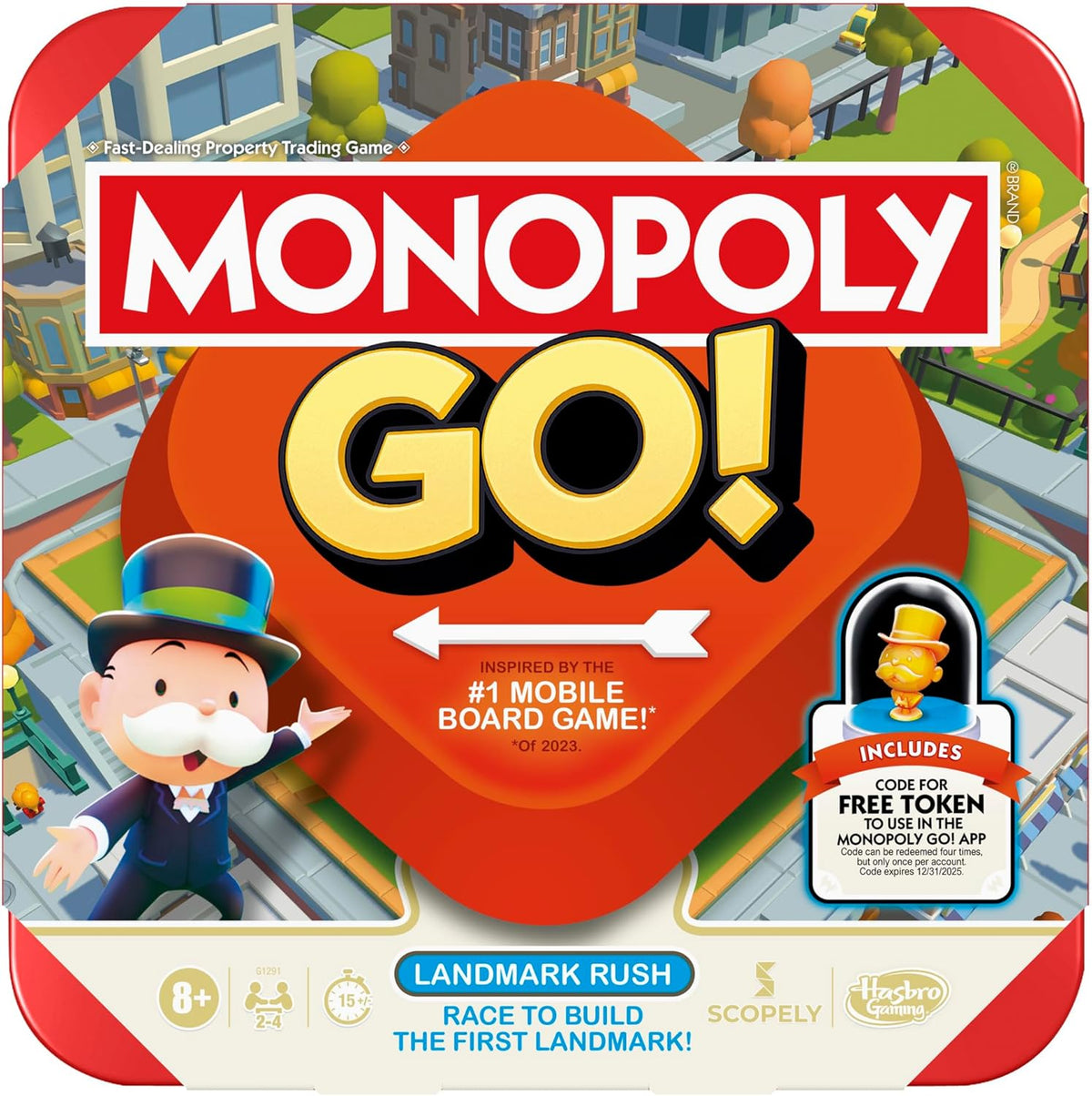 HASBRO MONOPOLY GO BOARD GAME