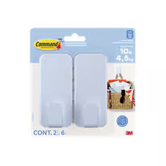 3m Cmd Large Hooks Sky, 17010sk-2ef