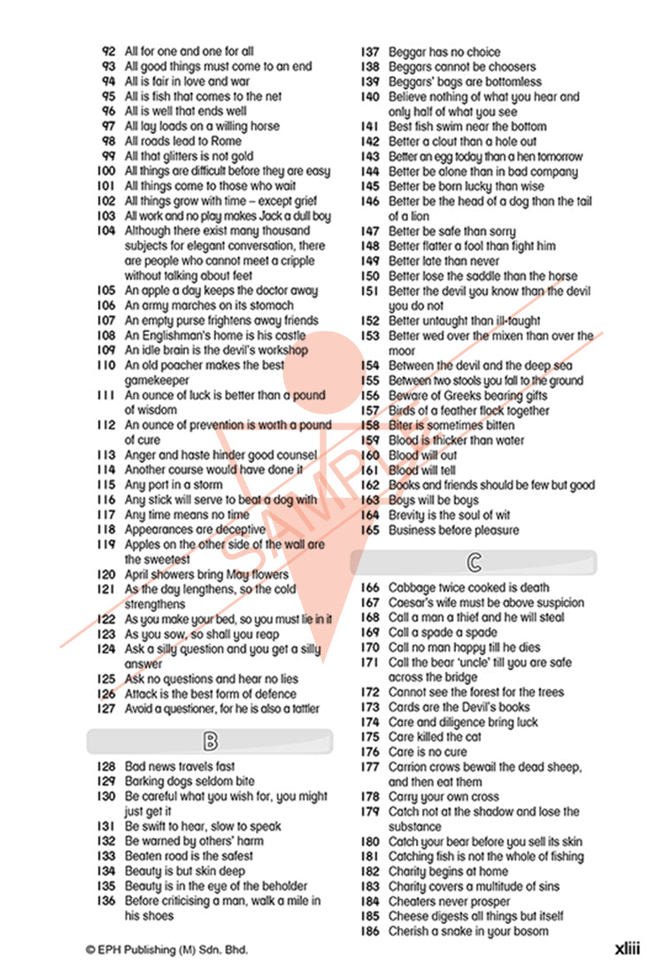 Advanced Idioms & Proverbs – Popular Book Company Pte Ltd
