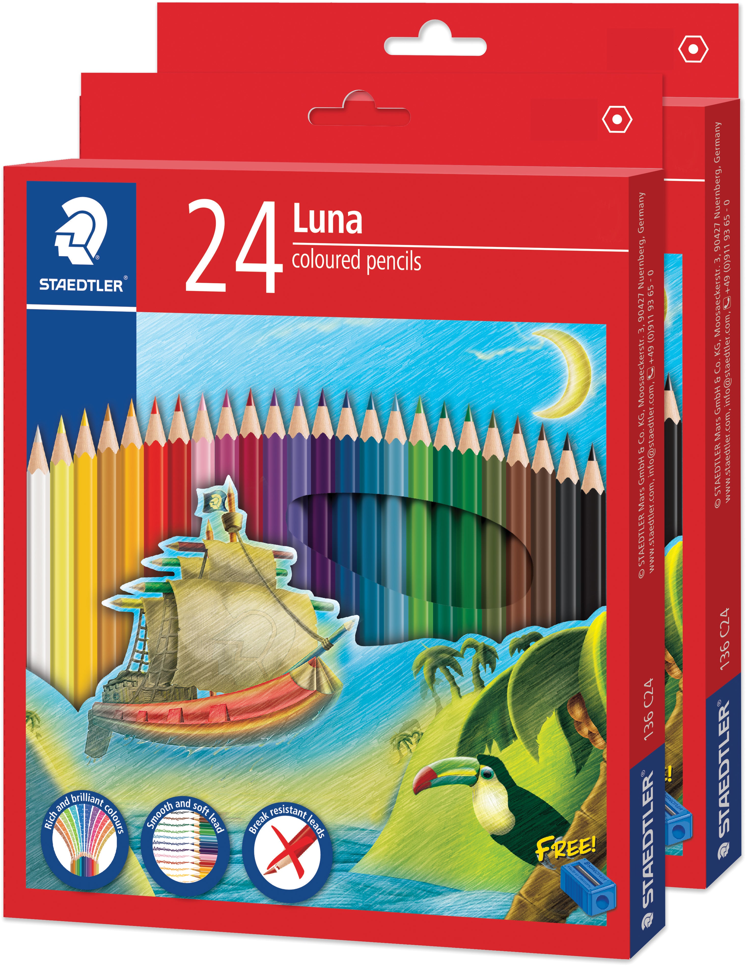 Staedtler Luna Permanent Twin Pack 136 C24