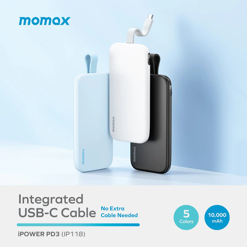 Momax iPower PD 3 10000mAh Battery Pack (iP118)