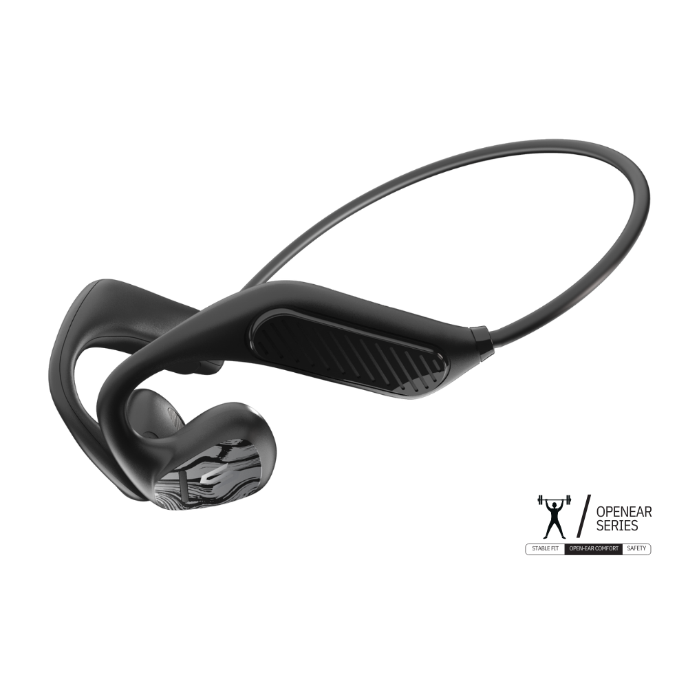 Soul Openear Plus - Air Conduction Headphone For Sport With Deep Bass - Black