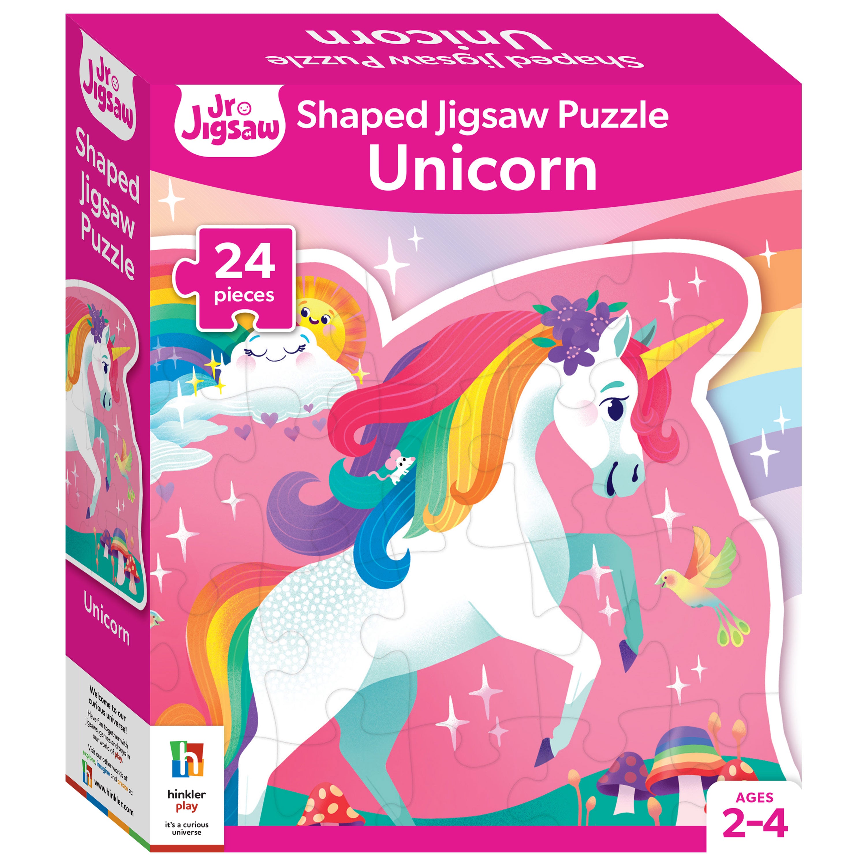 HINKLER JR JIGSAW 24 PIECES SHAPED PUZZLE UNICORN