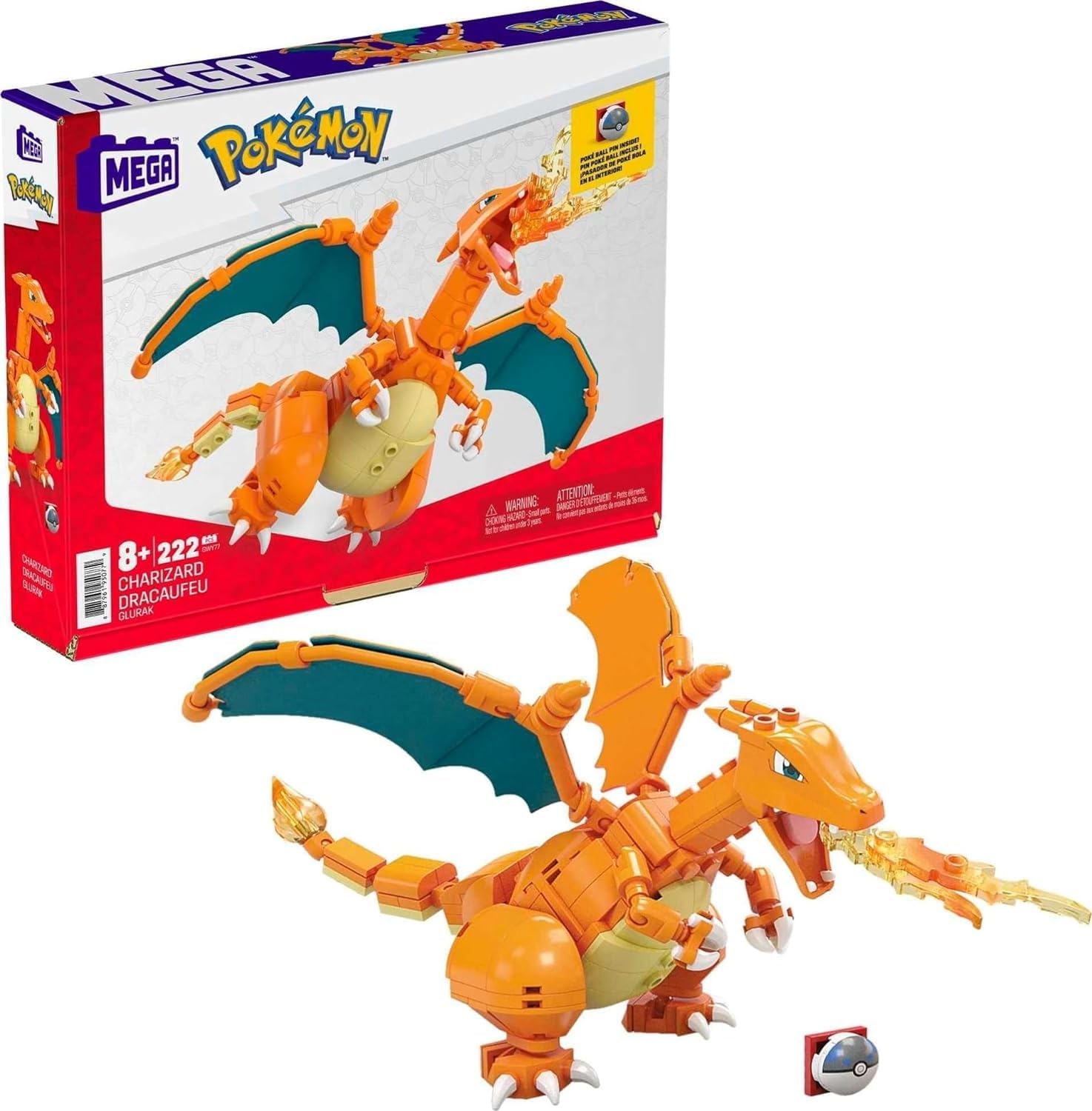 MEGA CONSTRUX POKÉMON CHARIZARD CONSTRUCTION TOY