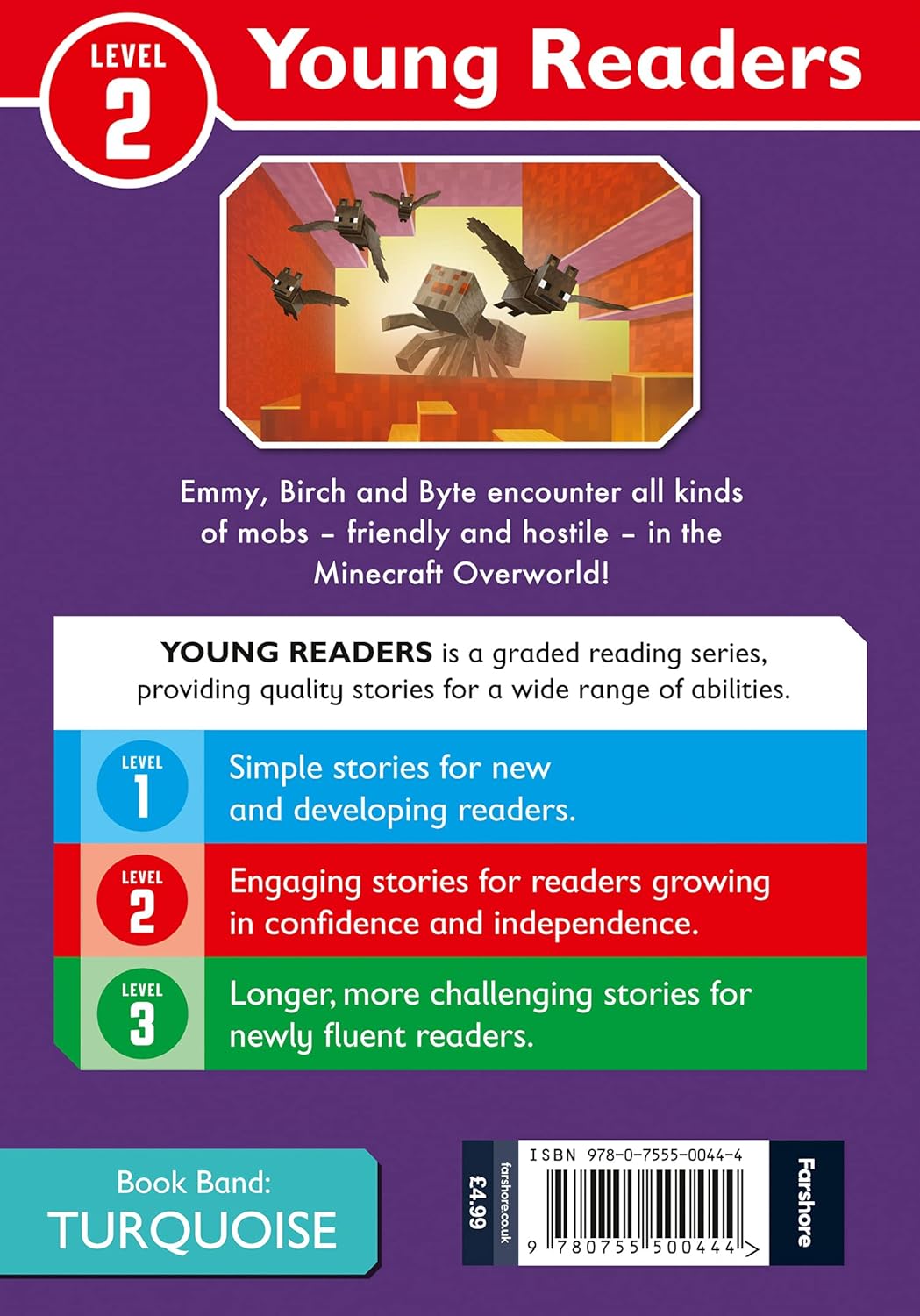 Minecraft Young Readers: Mobs in the Overworld Paperback