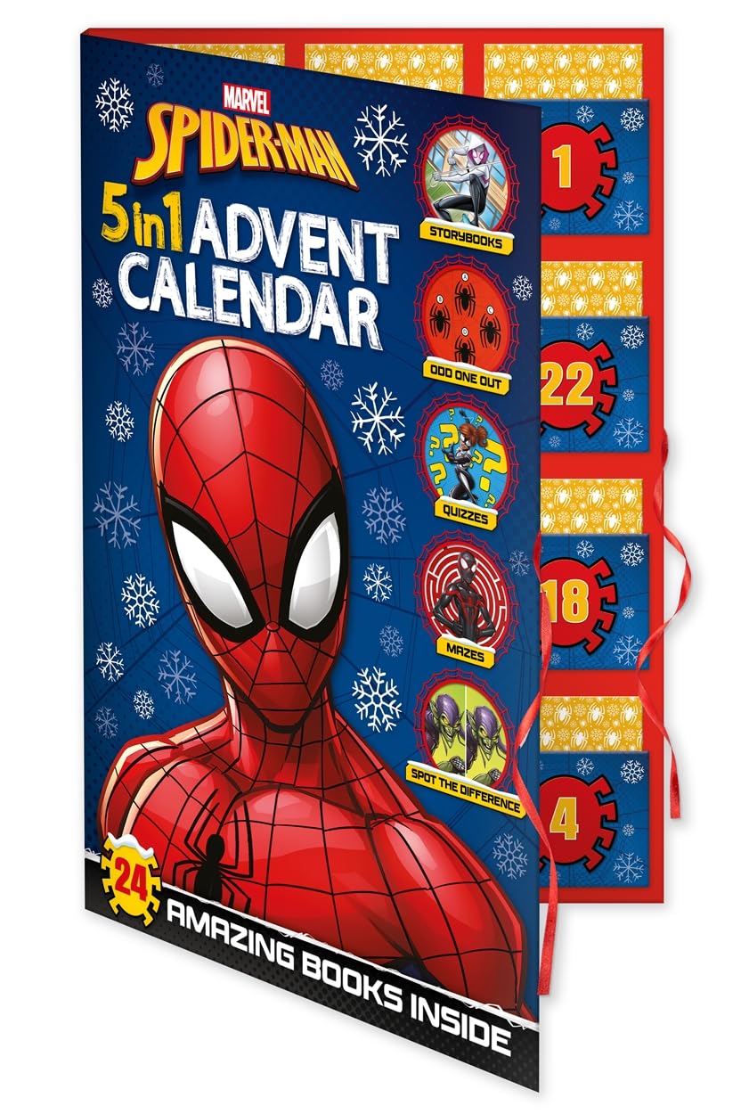 Marvel Spider-Man: 5-in-1 Advent Calendar (Paperback)
