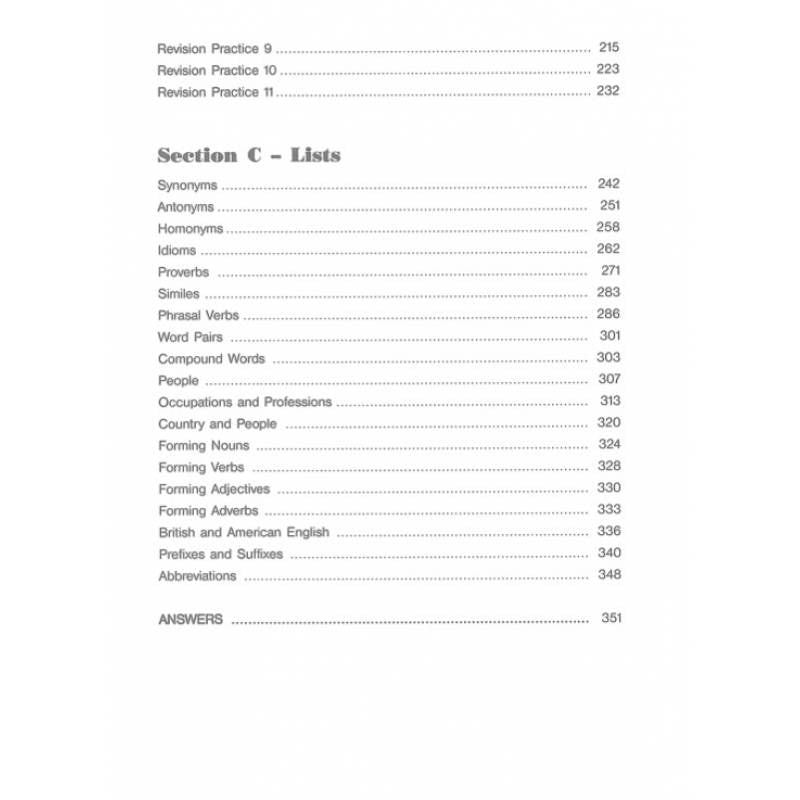 Secondary 2 English Vocabulary
