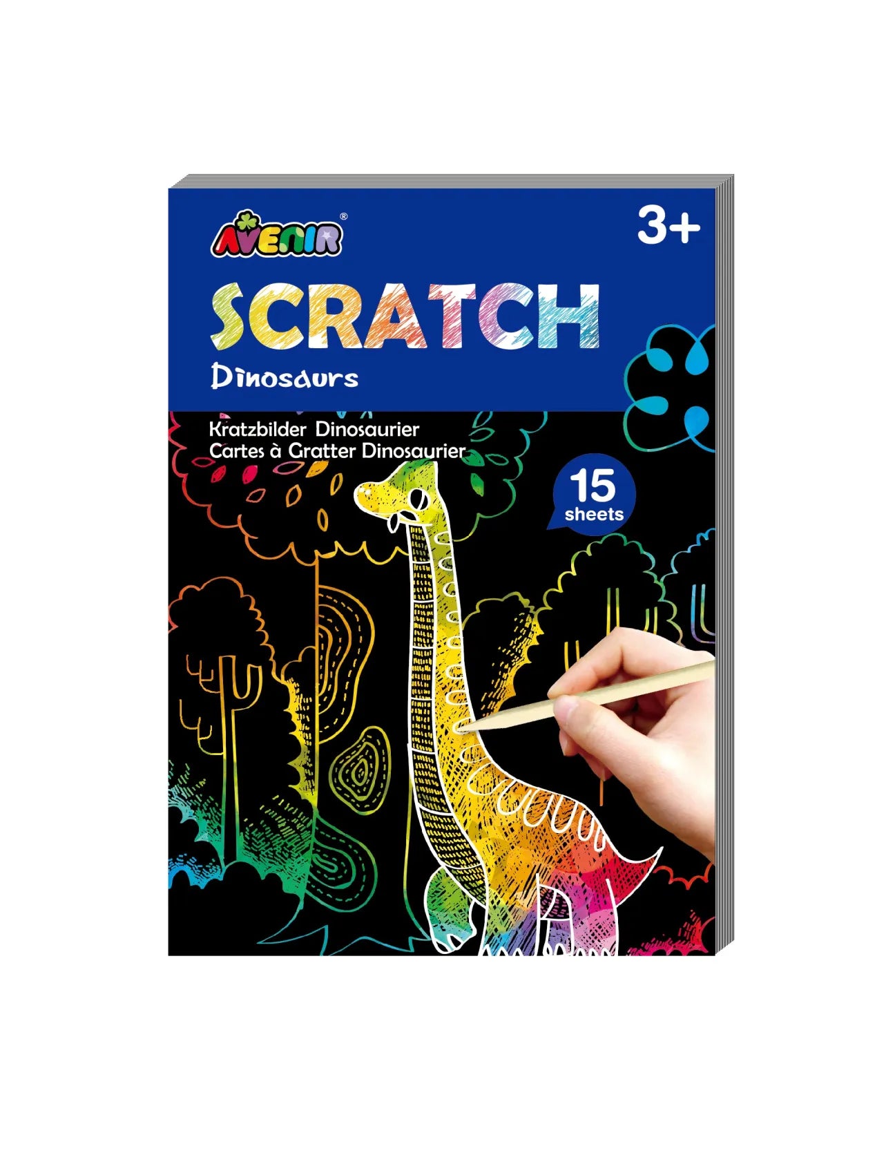 AVENIR MINI SCRATCH BOOK DINOSAURS