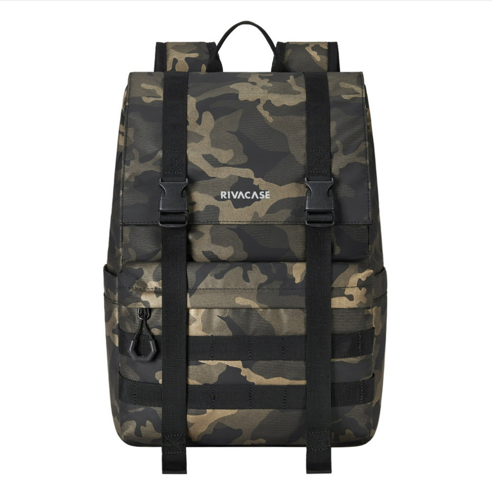 Rivacase 7621 Sherwood-ECO 15L Rolltop Backpack - Brown Camo
