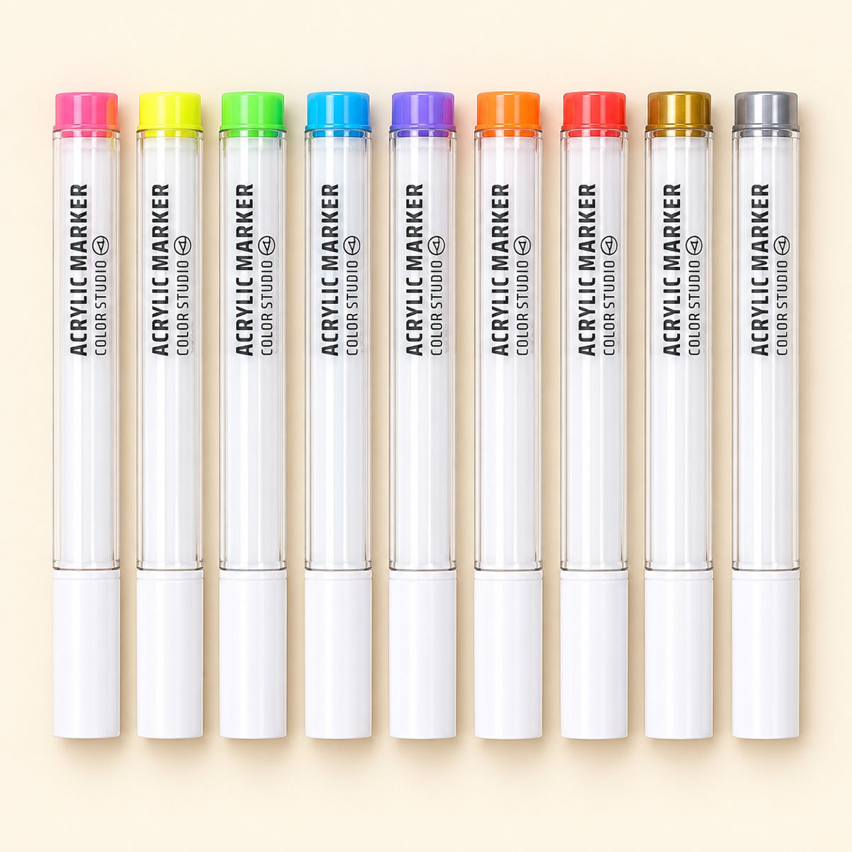  Acrylic Brush Marker Set 9 Colours - Dopamine Series  