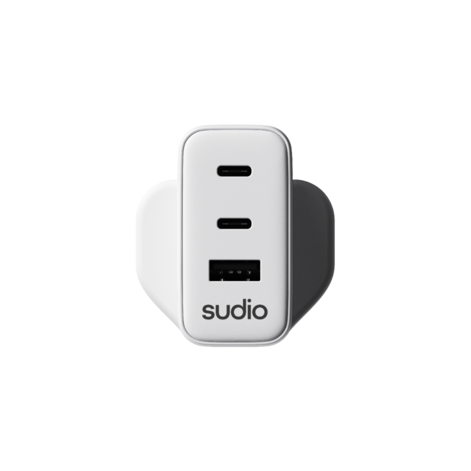 Sudio P3 Power Plug Type BF 65W Charger - White