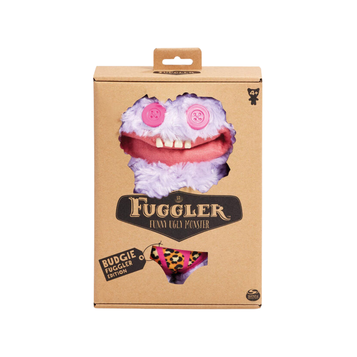 FUGGLER 9 INCH FUNNY UGLY MONSTER BUDGIE FUGGLER GRIN GRIN PURPLE