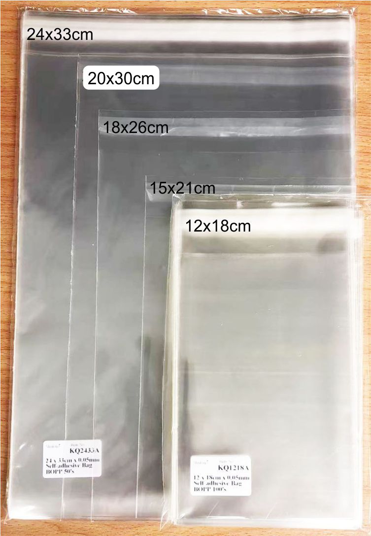 Self-Adhesive Bag 50's 200Wx300Lx0.05mm