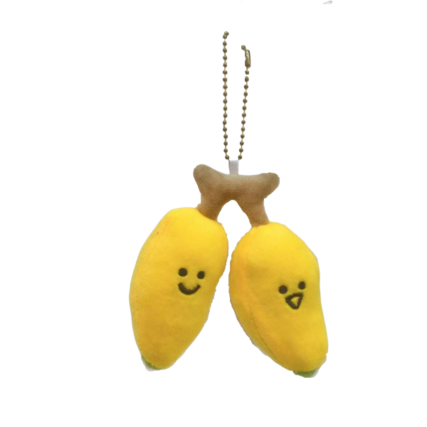 Double Banana Plush Keycharm