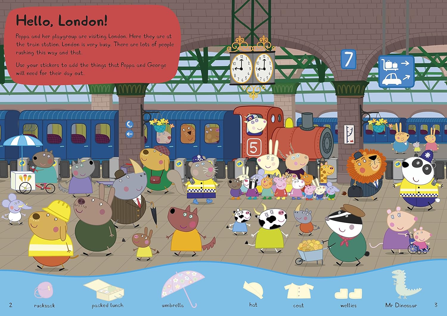 Peppa's London Day Out Sticker Activity Book (Paperback)